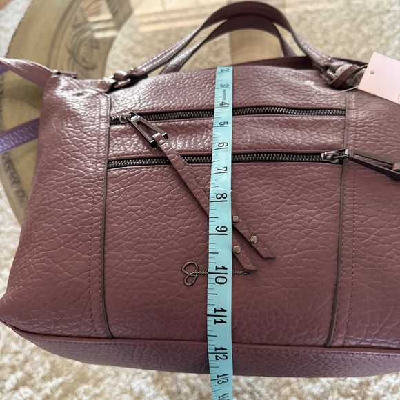 NWT Jessica Simpson Zoey Satchel Bag Women's Large Faux Leather Top Handle Strap - Picture 6 of 13